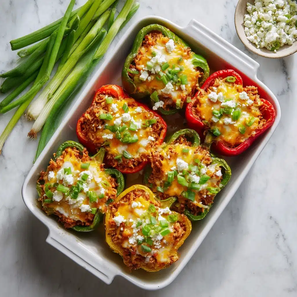 Buffalo Chicken Stuffed Peppers Recipe