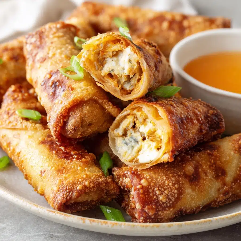 Air Fryer Crab Cake Egg Rolls with Fire Sauce Recipe - Recipe Image