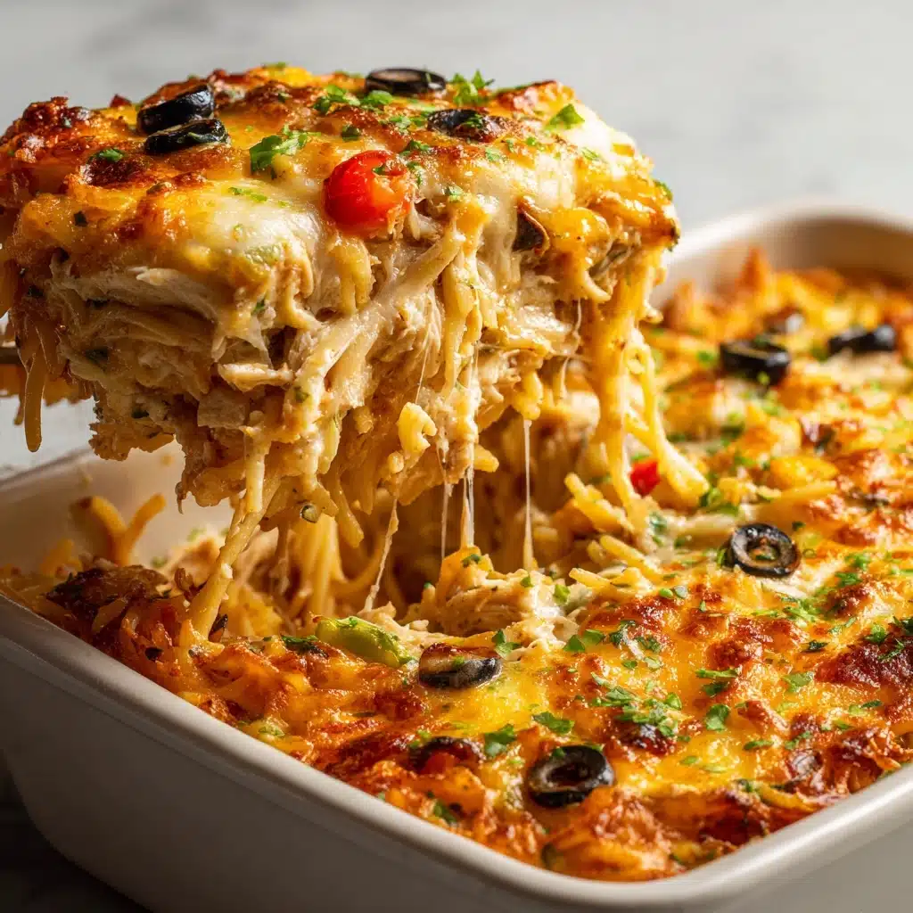 Fiesta Chicken Pasta Casserole Bake Recipe - Recipe Image