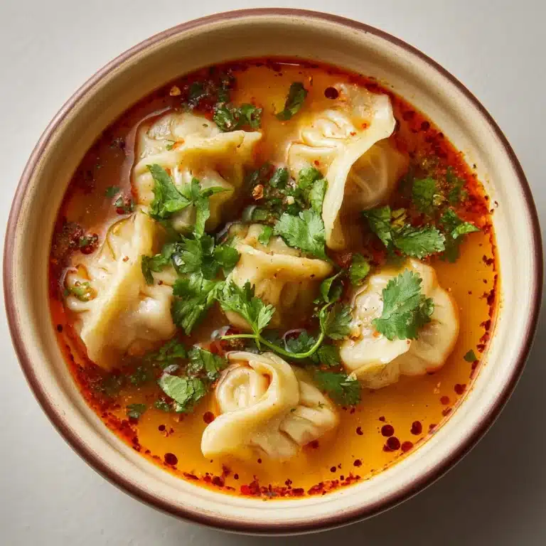 Thai Red Curry Dumpling Soup Recipe