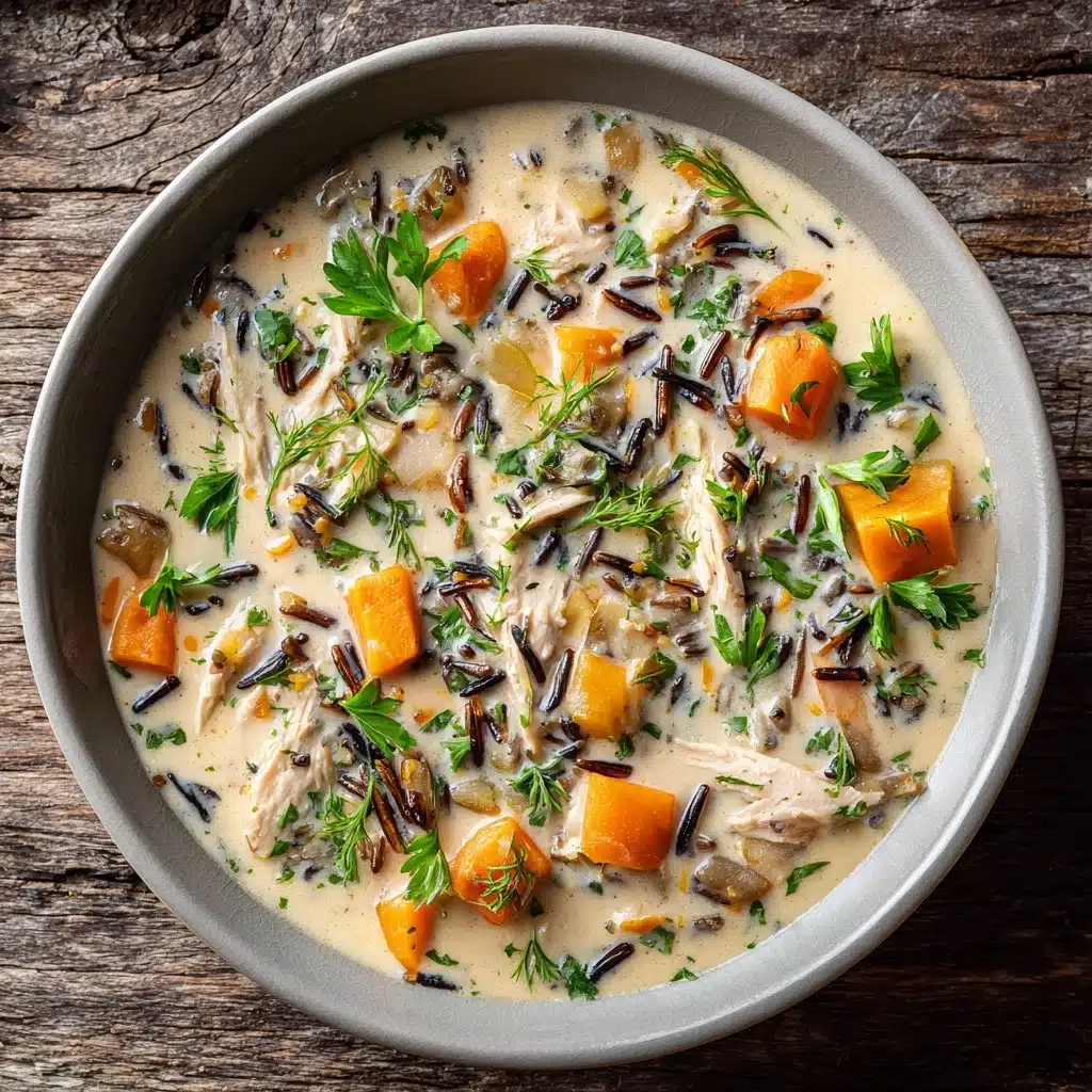 Slow Cooker Creamy Chicken and Wild Rice Soup Recipe
