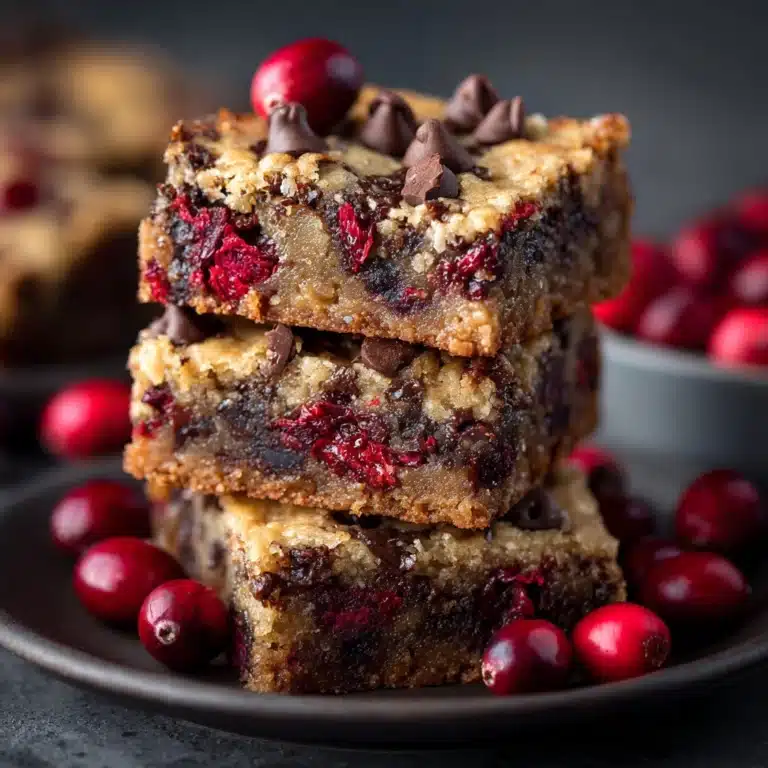 Cherry Chocolate Chip Blondies Recipe