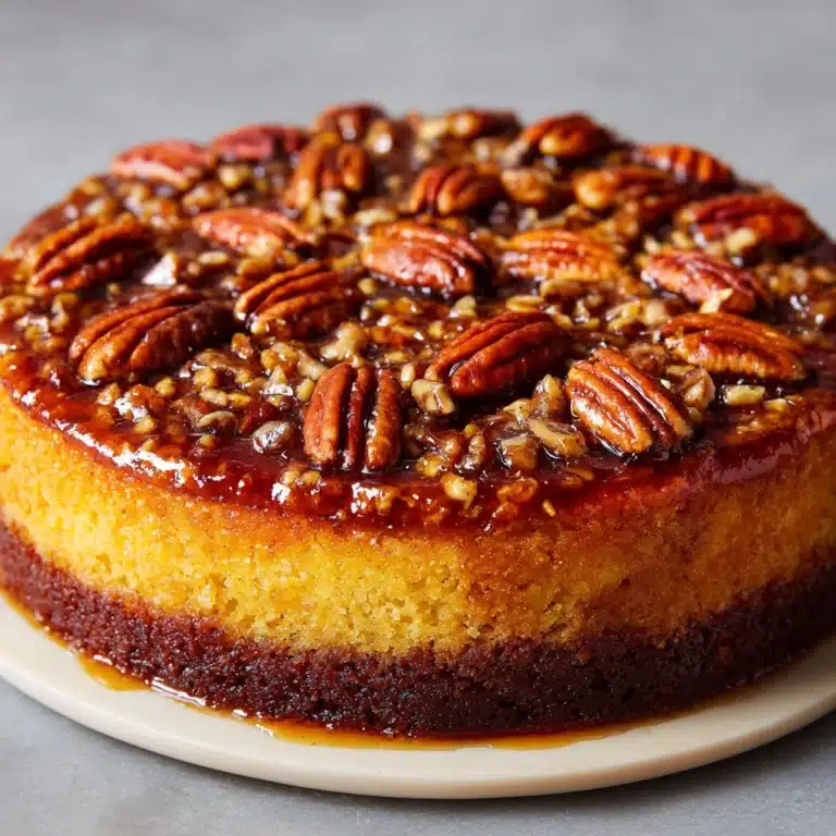 Upside-Down Georgia Pecan Cake Recipe