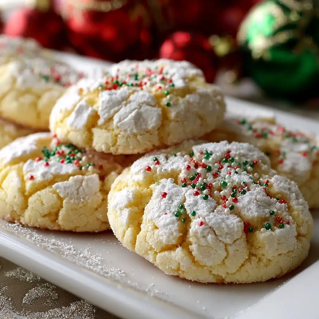 Christmas Ooey Gooey Butter Cookies Recipe - Recipe Image
