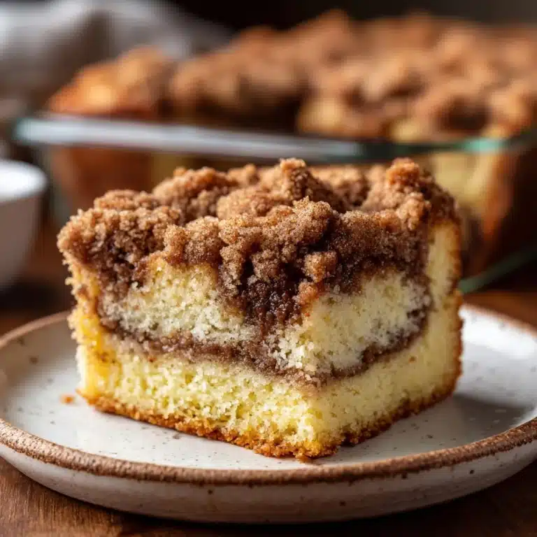Classic Cinnamon Streusel Coffee Cake Recipe