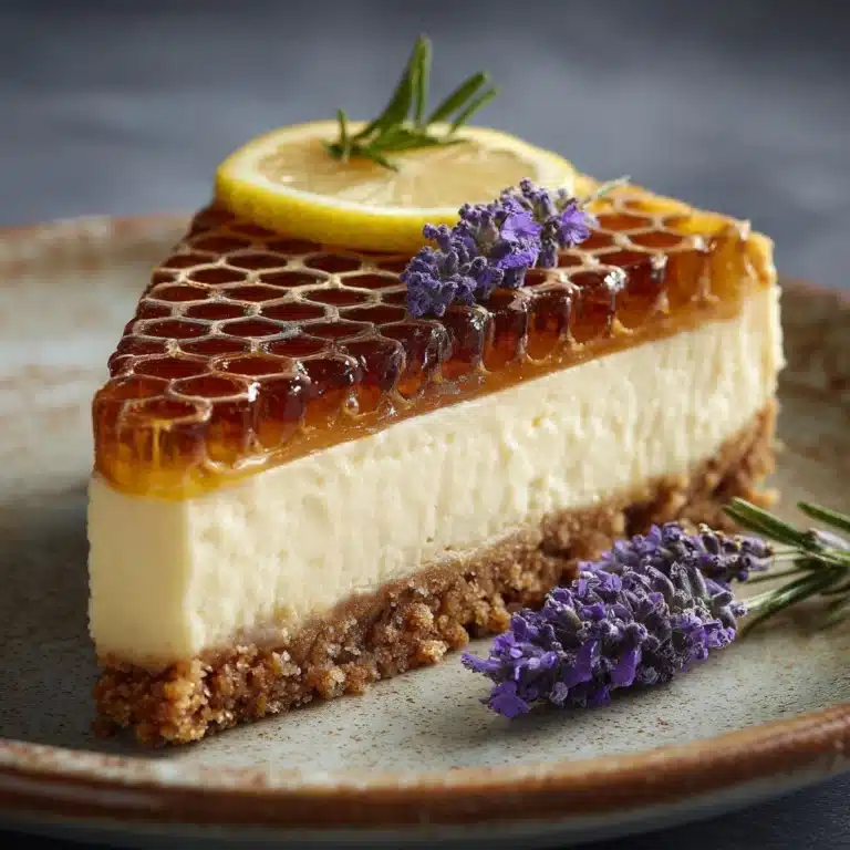 Lemon Lavender Cheesecake with Honeycomb Recipe