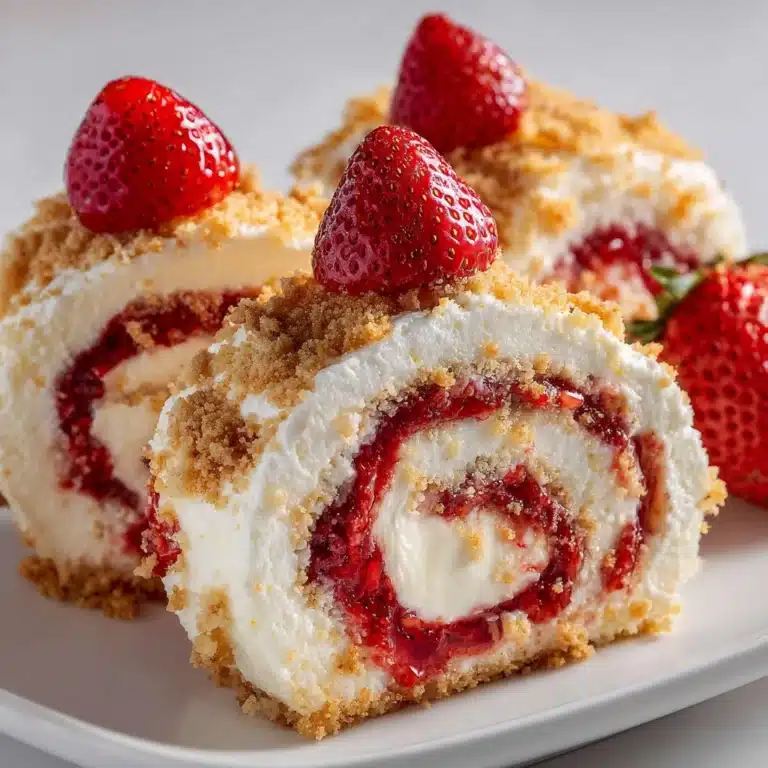 Strawberry Shortcake Cheesecake Dessert Sushi Rolls Recipe