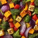 Warm Roasted Veggie Salad with Maple Dijon Vinaigrette Recipe