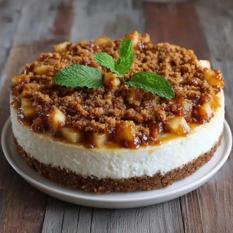 Apple Crisp Cheesecake Recipe