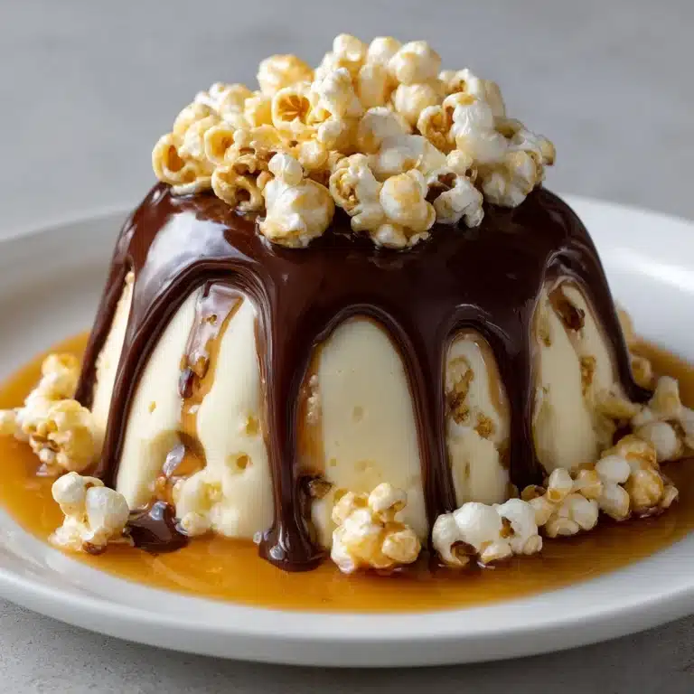 Caramel Popcorn Chocolate Dome Recipe