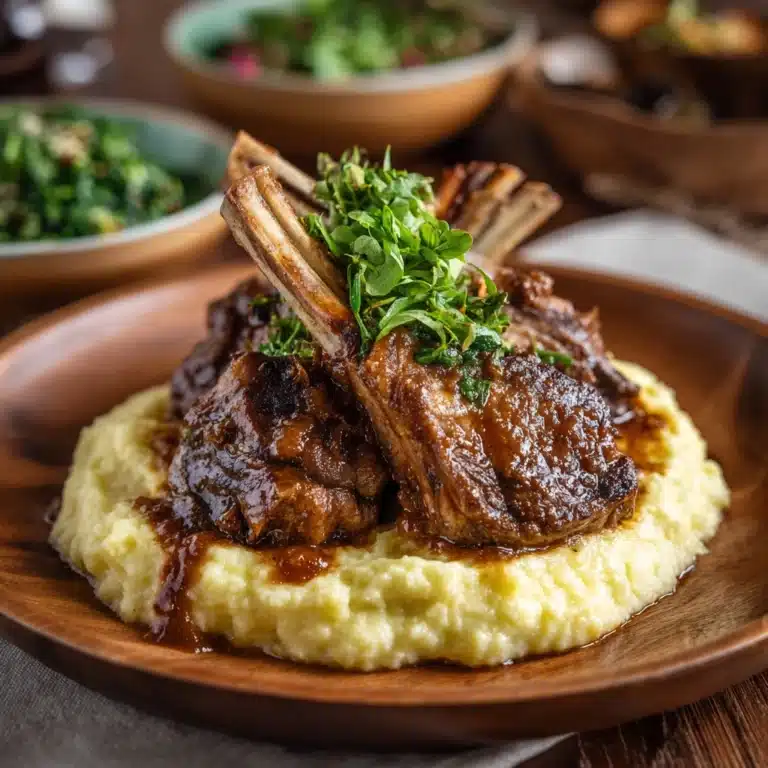 Lamb Shank with Creamy Mashed Potatoes Recipe