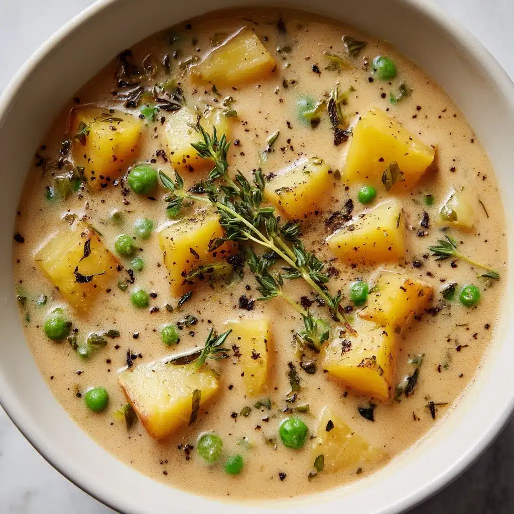 Creamy Potato and Pea Chowder Recipe - Recipe Image