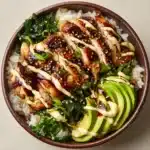 Sticky Chicken Rice Bowls Recipe