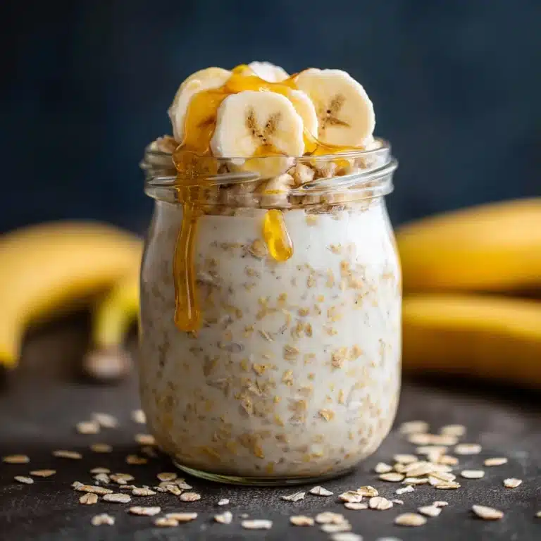Peanut Butter & Banana Overnight Oats Recipe