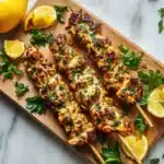 Garlic Parmesan Chicken Skewers Recipe