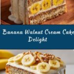 Heavenly Banana Walnut Cream Cake Recipe