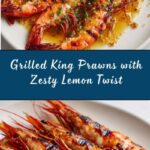 Char-Grilled King Prawns with Lemon Recipe