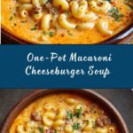 One-Pot Macaroni Cheeseburger Soup Recipe