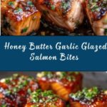 Honey Butter Garlic Glazed Salmon Bites Recipe