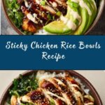 Sticky Chicken Rice Bowls Recipe
