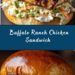 Buffalo Ranch Coleslaw Topped Chicken Sandwich Recipe