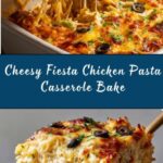 Fiesta Chicken Pasta Casserole Bake Recipe