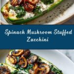 Spinach, Mushroom, and Ricotta Stuffed Zucchini Recipe