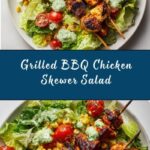 BBQ Chicken Skewer Salad Recipe