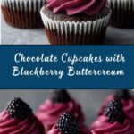 Chocolate Cupcakes with Blackberry Buttercream Recipe
