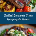 Balsamic Steak Gorgonzola Salad with Grilled Corn Recipe