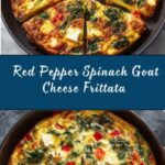 Red Pepper, Spinach, and Goat Cheese Frittata Recipe