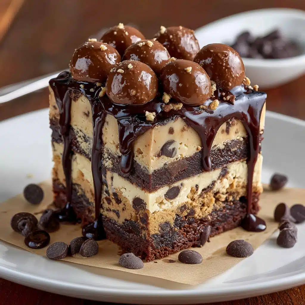 Cookie Dough Brownie Cake Recipe - Recipe Image