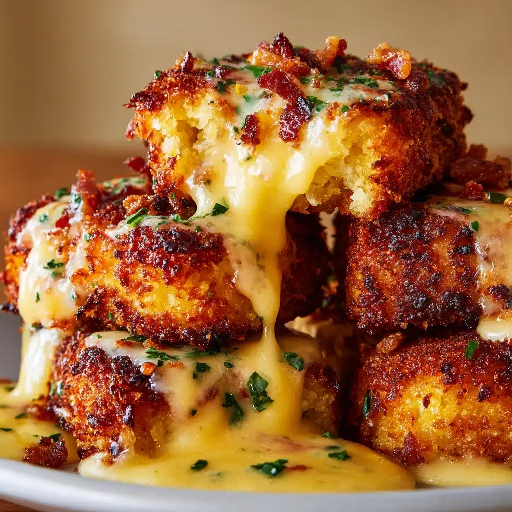 Grilled Shrimp and Cheddar Grit Fritters with Smoky Cream Recipe