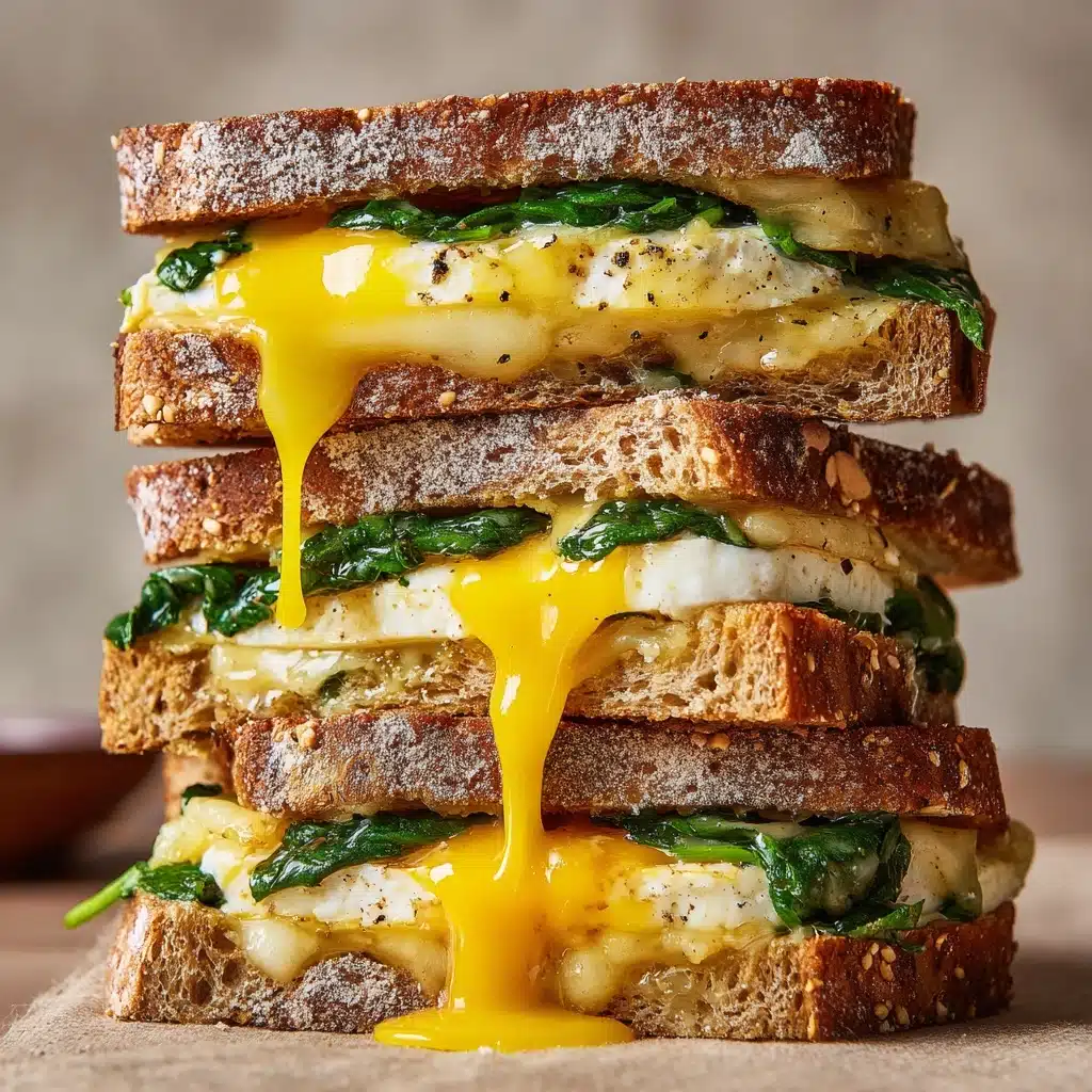 High Protein Vegetarian Breakfast Sandwiches Recipe - Recipe Image