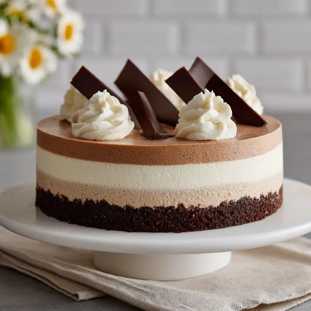 Triple Chocolate Mousse Cake Recipe - Recipe Image