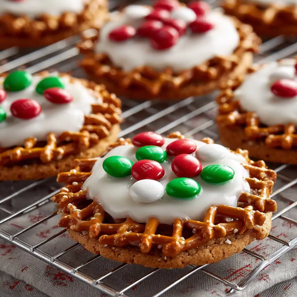 Pretzel M\&M Hugs Christmas Recipe - Recipe Image