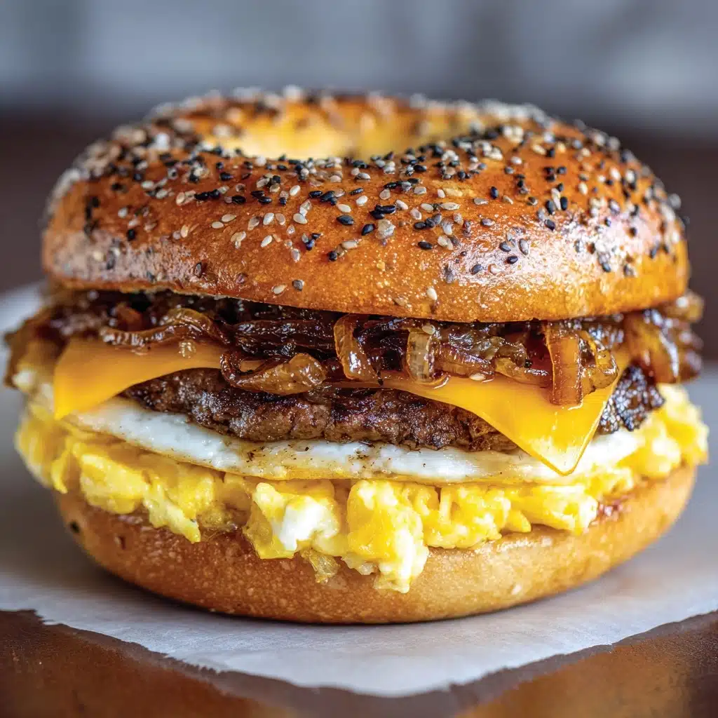Steak Egg Cheese Bagel Recipe - Recipe Image