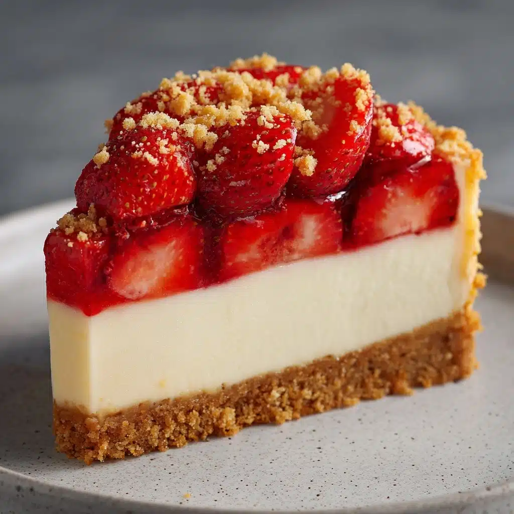 Berrylicious Strawberry Crunch Cheesecake Recipe - Recipe Image