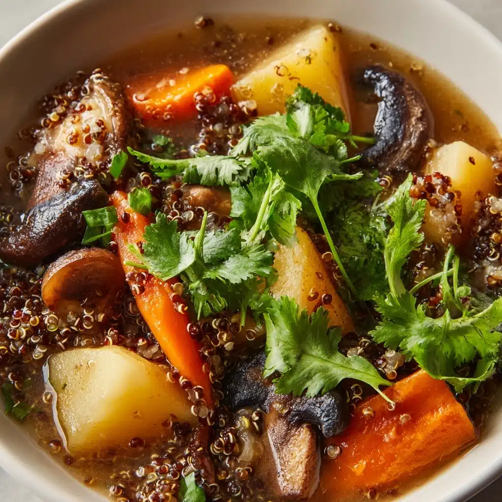 Hearty Mushroom Quinoa Soup Recipe - Recipe Image