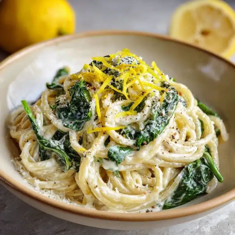Easy Lemon Ricotta Pasta & Spinach Recipe