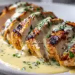 Chicken Wraps with a Garlic Cream Sauce Recipe