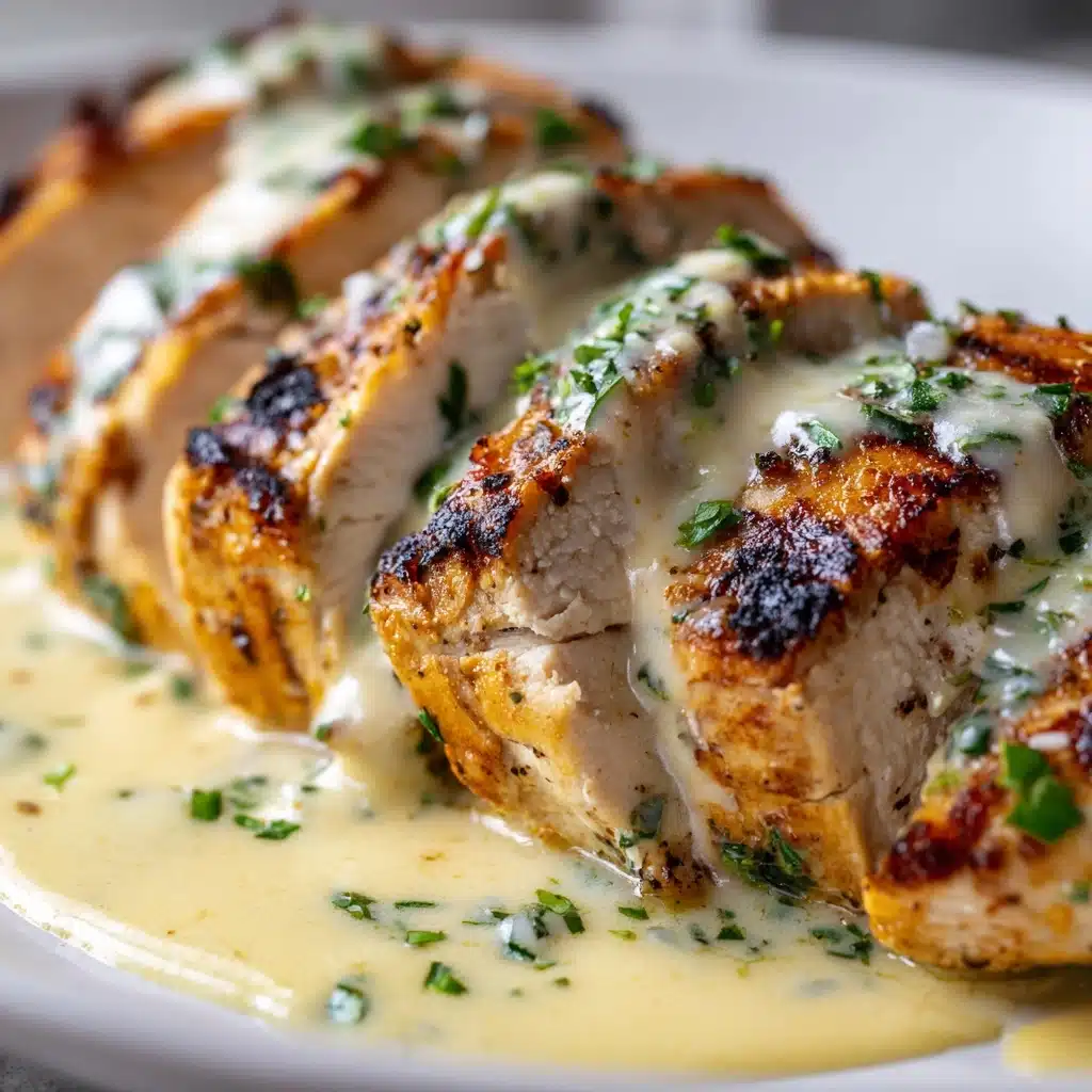 Chicken Wraps with a Garlic Cream Sauce Recipe - Recipe Image