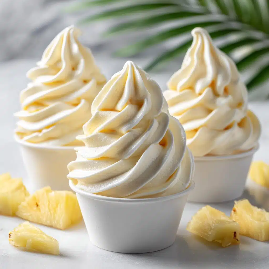 Homemade Pineapple Soft Serve Ice Cream Recipe - Recipe Image