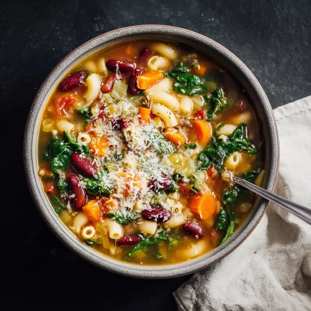 Classic Minestrone Soup with Gluten-Free Noodles Recipe - Recipe Image