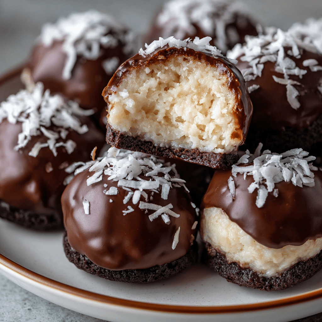 **Coconut Domes with Chocolate Spread** Recipe