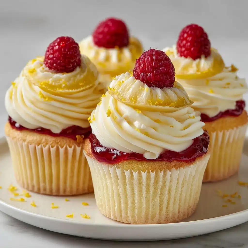 Raspberry Lemon Heaven Cupcakes Recipe - Recipe Image