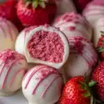 White Chocolate Strawberry Truffles Recipe