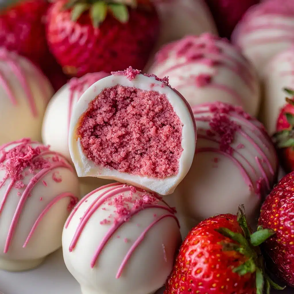 White Chocolate Strawberry Truffles Recipe