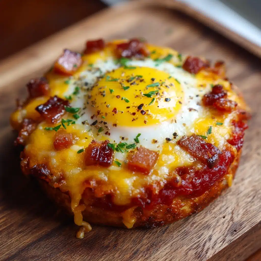 English Muffin Breakfast Pizza Recipe - Recipe Image