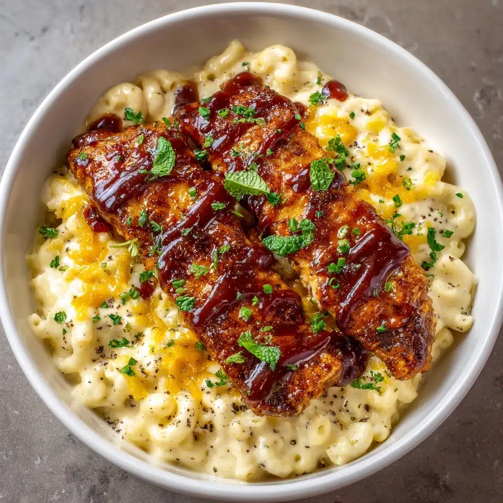 Honey Pepper Chicken Mac and Cheese Recipe - Recipe Image